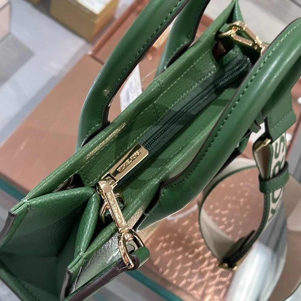 Michael Kors Mirella Small Pebbled Leather Shopper Crossbody XBODY Bag MK NWT